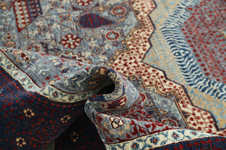 Hand Knotted Mamluk Wool Rug 8' 0" x 9' 11" - No. AT35424