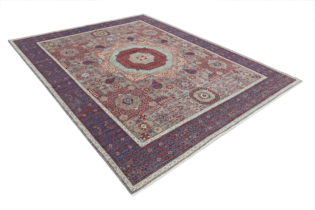 Hand Knotted Mamluk Wool Rug 8' 1" x 10' 4" - No. AT16784