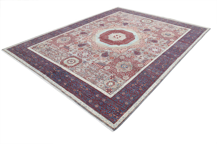 Hand Knotted Mamluk Wool Rug 8' 1" x 10' 4" - No. AT16784