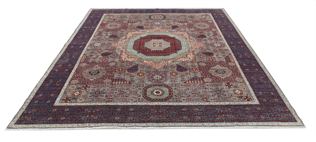 Hand Knotted Mamluk Wool Rug 8' 1" x 10' 4" - No. AT16784