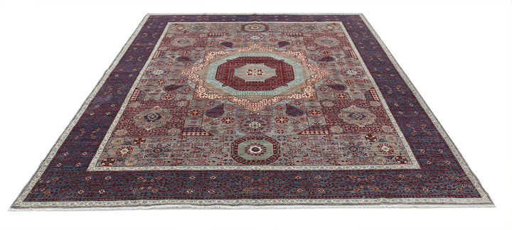 Hand Knotted Mamluk Wool Rug 8' 1" x 10' 4" - No. AT16784