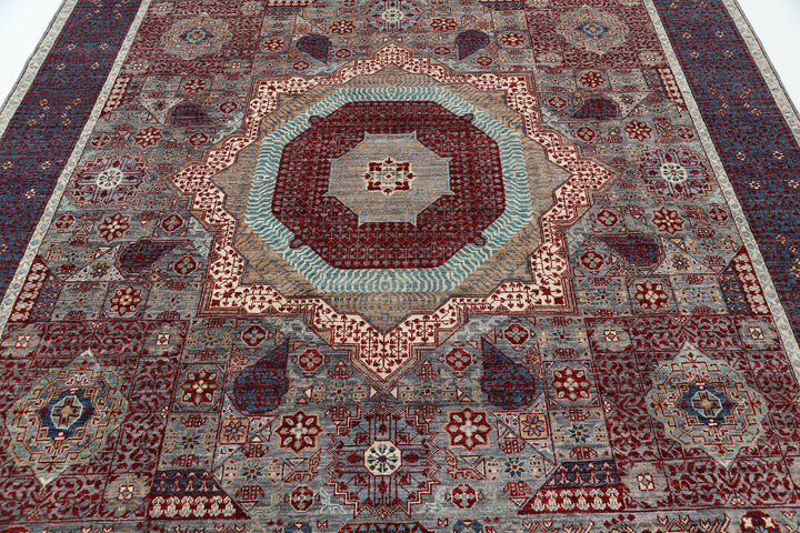 Hand Knotted Mamluk Wool Rug 8' 1" x 10' 4" - No. AT16784