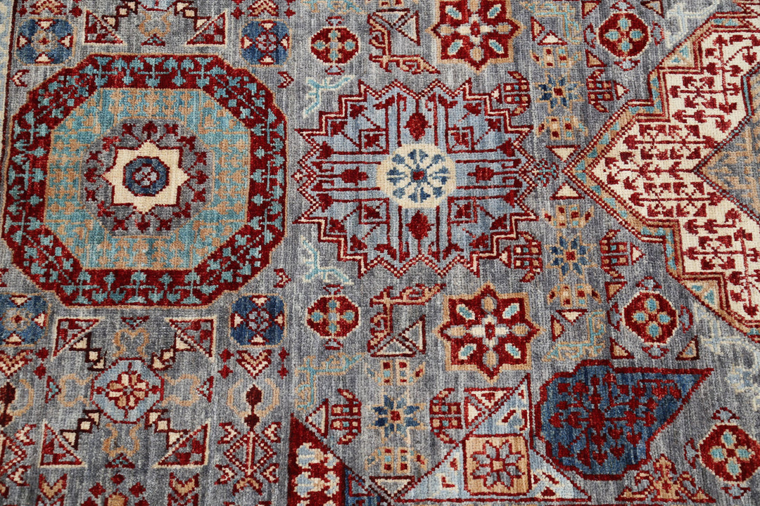 Hand Knotted Mamluk Wool Rug 8' 1" x 10' 4" - No. AT16784