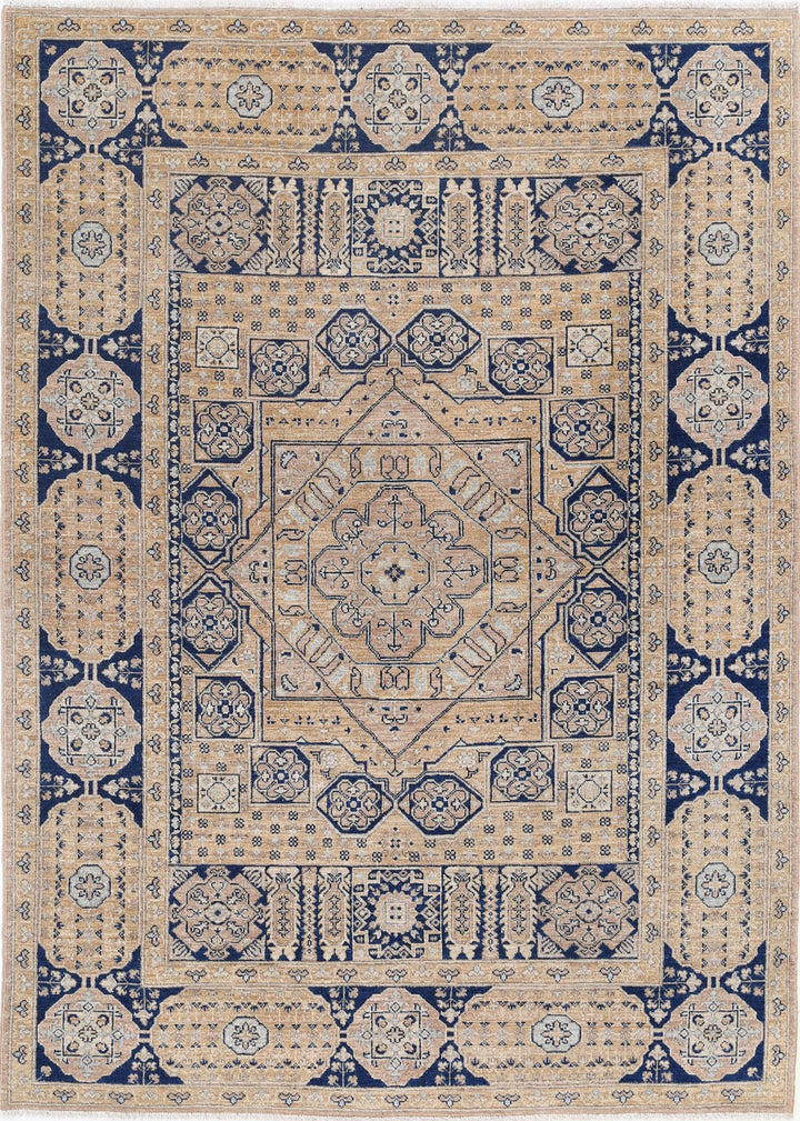 Hand Knotted Mamluk Wool Rug 5' 3" x 7' 5" - No. AT42460