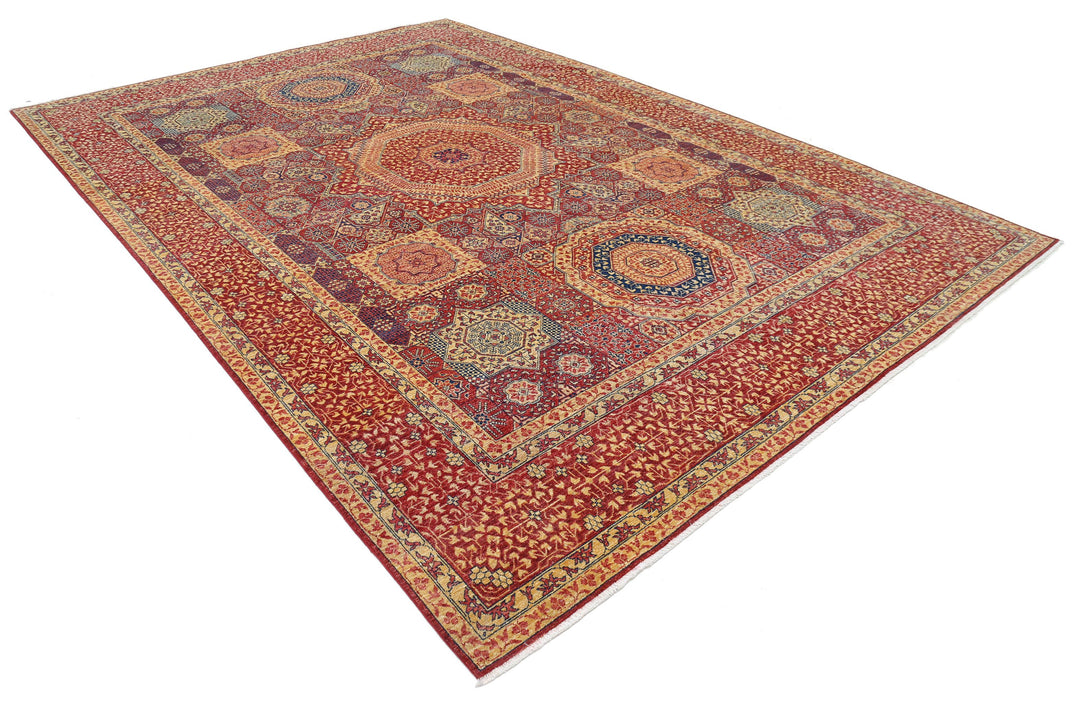 Hand Knotted Mamluk Wool Rug 8' 10" x 12' 8" - No. AT43444