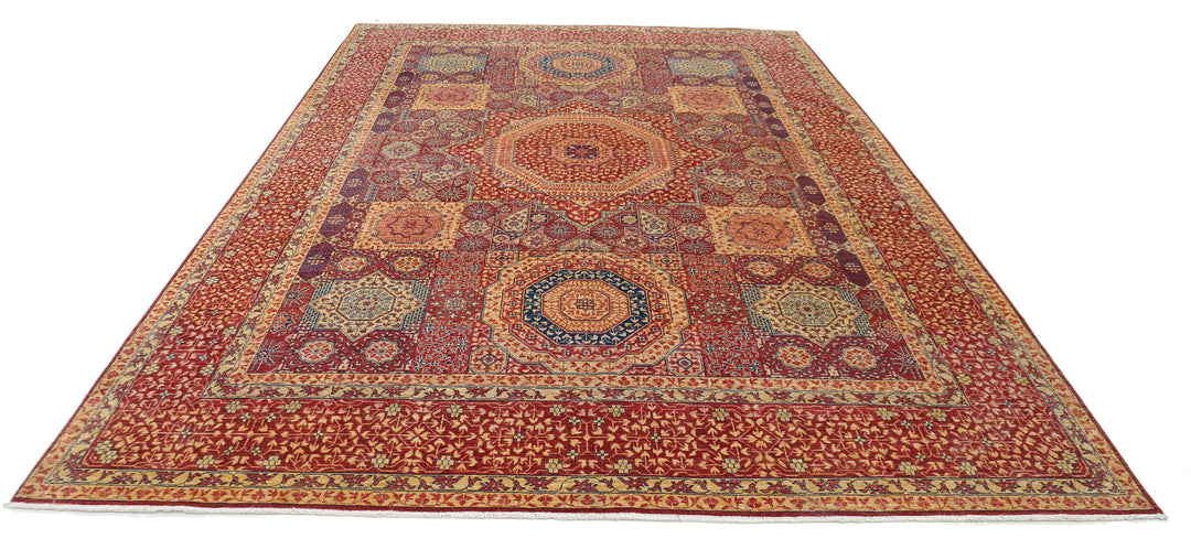 Hand Knotted Mamluk Wool Rug 8' 10" x 12' 8" - No. AT43444