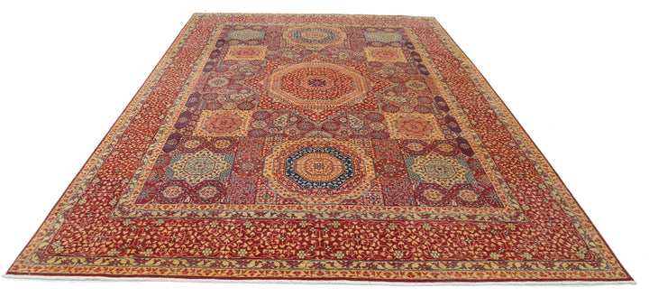 Hand Knotted Mamluk Wool Rug 8' 10" x 12' 8" - No. AT43444