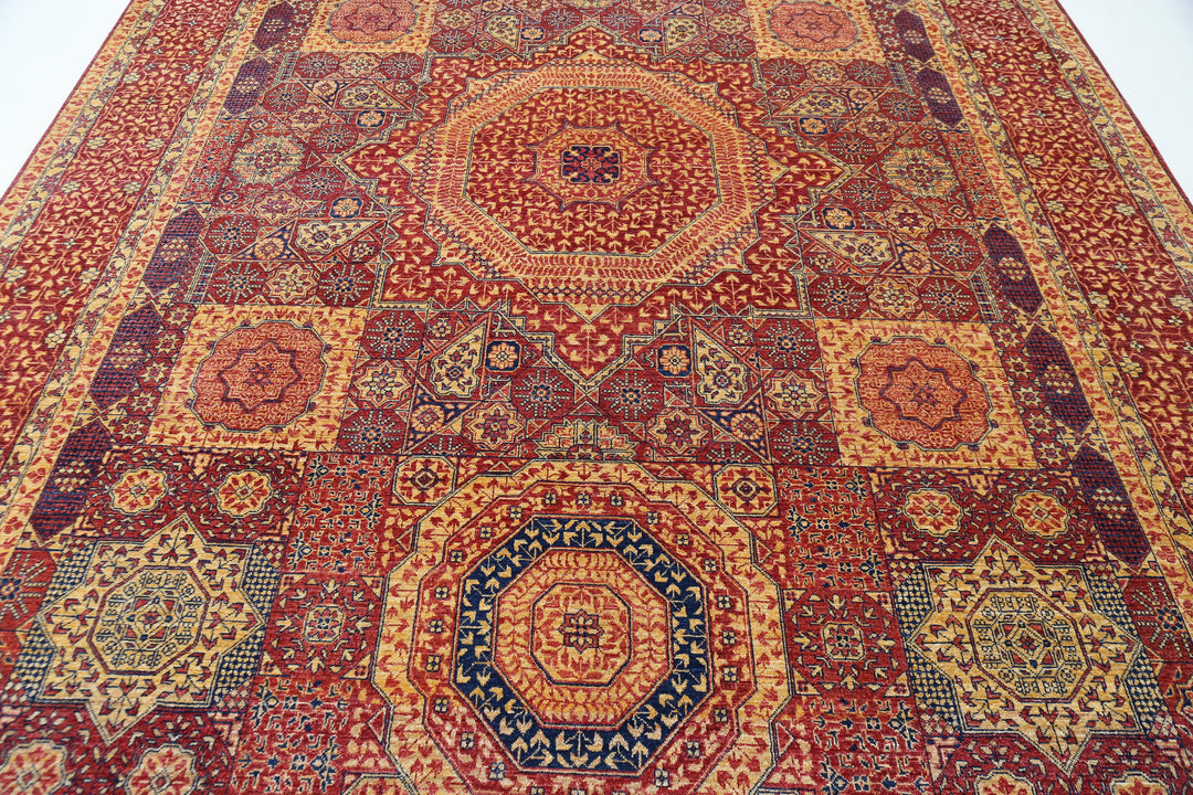 Hand Knotted Mamluk Wool Rug 8' 10" x 12' 8" - No. AT43444