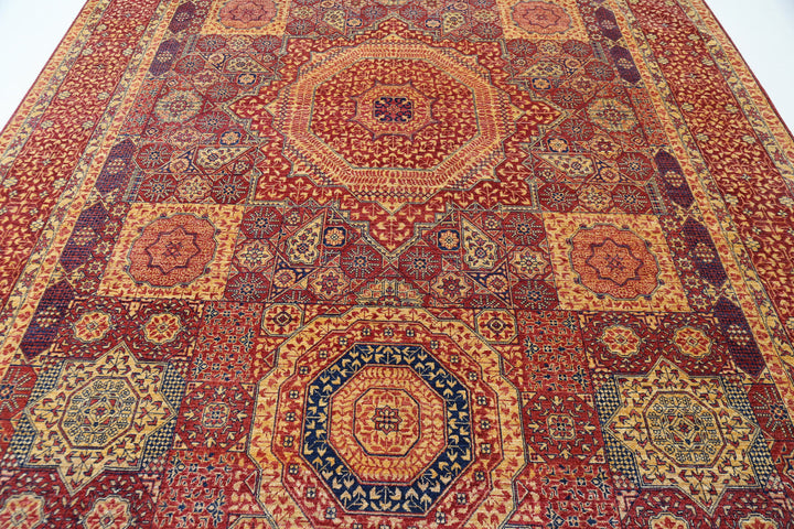 Hand Knotted Mamluk Wool Rug 8' 10" x 12' 8" - No. AT43444