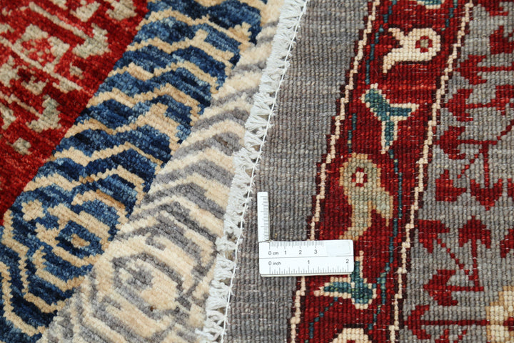 Hand Knotted Mamluk Wool Rug 9' 2" x 9' 3" - No. AT92473