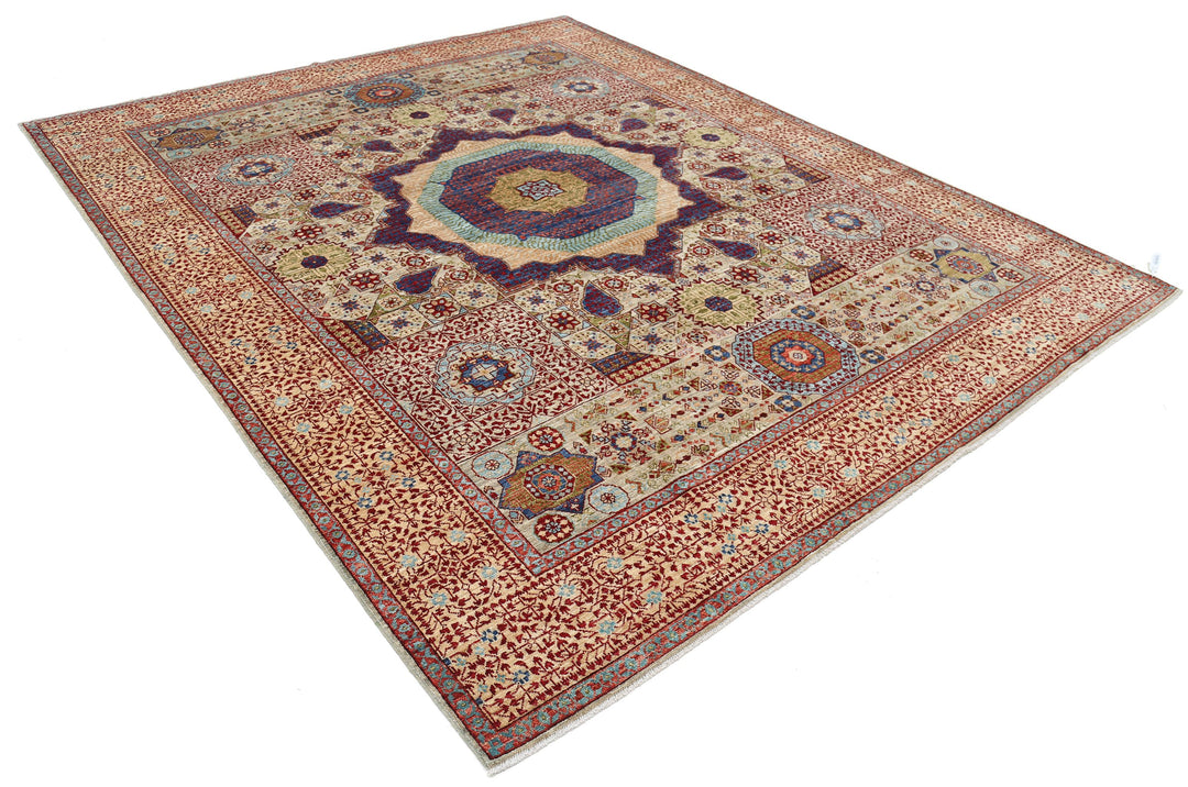 Hand Knotted Mamluk Wool Rug 8' 1" x 10' 0" - No. AT17720