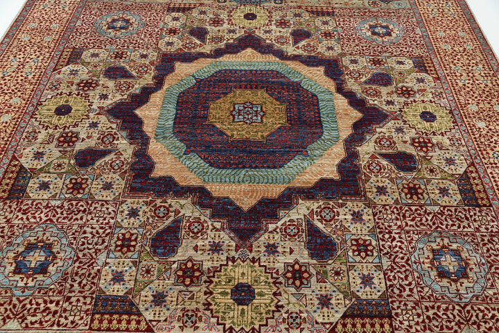 Hand Knotted Mamluk Wool Rug 8' 1" x 10' 0" - No. AT17720