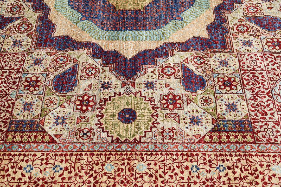 Hand Knotted Mamluk Wool Rug 8' 1" x 10' 0" - No. AT17720