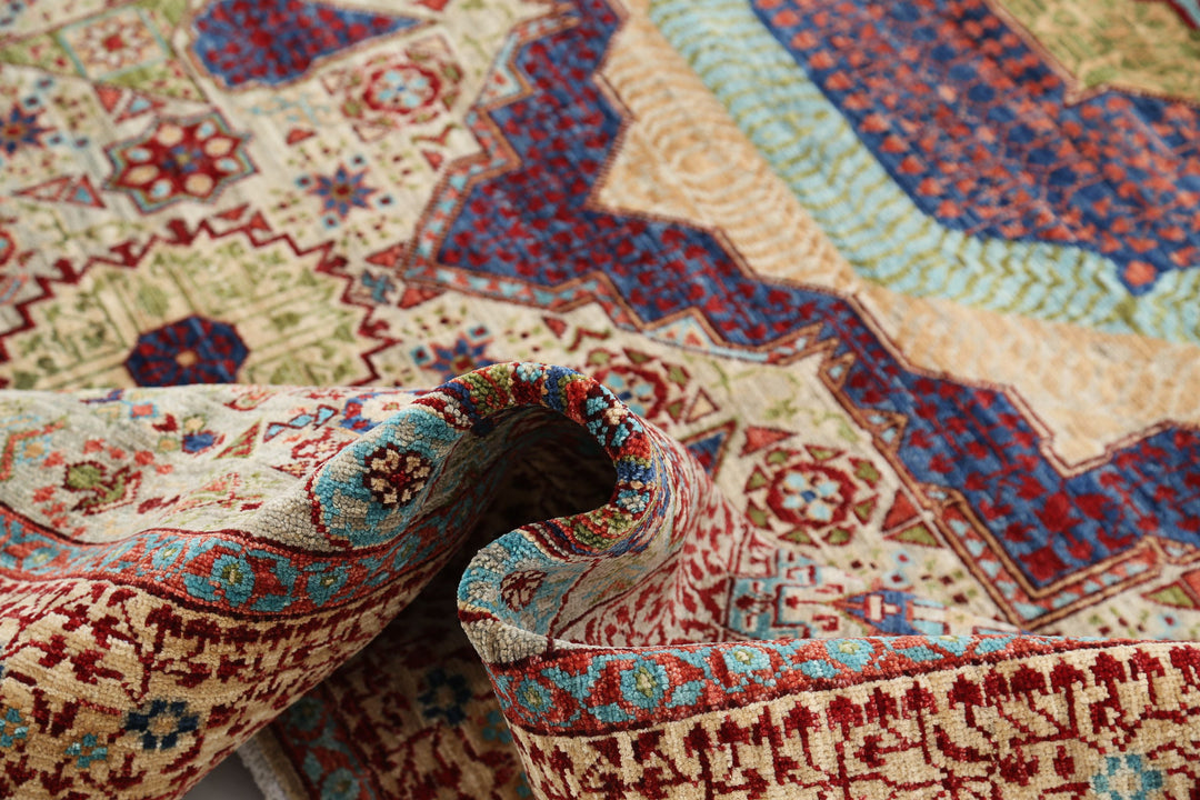 Hand Knotted Mamluk Wool Rug 8' 1" x 10' 0" - No. AT17720