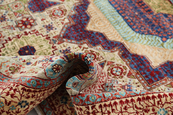 Hand Knotted Mamluk Wool Rug 8' 1" x 10' 0" - No. AT17720