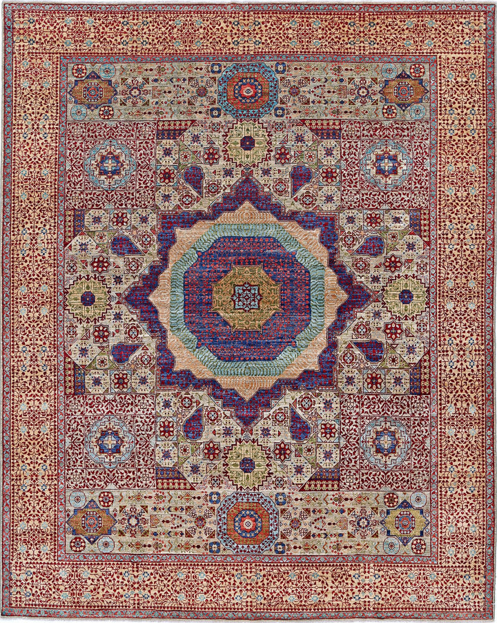 Hand Knotted Mamluk Wool Rug 8' 1" x 10' 0" - No. AT17720