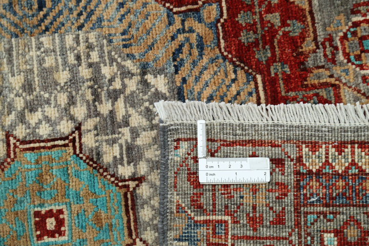 Hand Knotted Mamluk Wool Rug 2' 6" x 19' 6" - No. AT28235