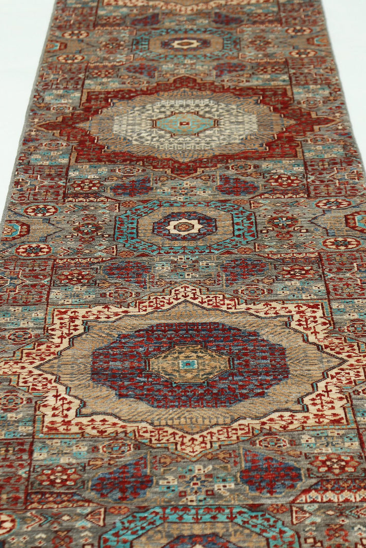 Hand Knotted Mamluk Wool Rug 2' 6" x 19' 6" - No. AT99431