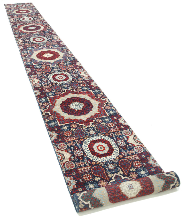 Hand Knotted Mamluk Wool Rug 2' 5" x 22' 4" - No. AT46488