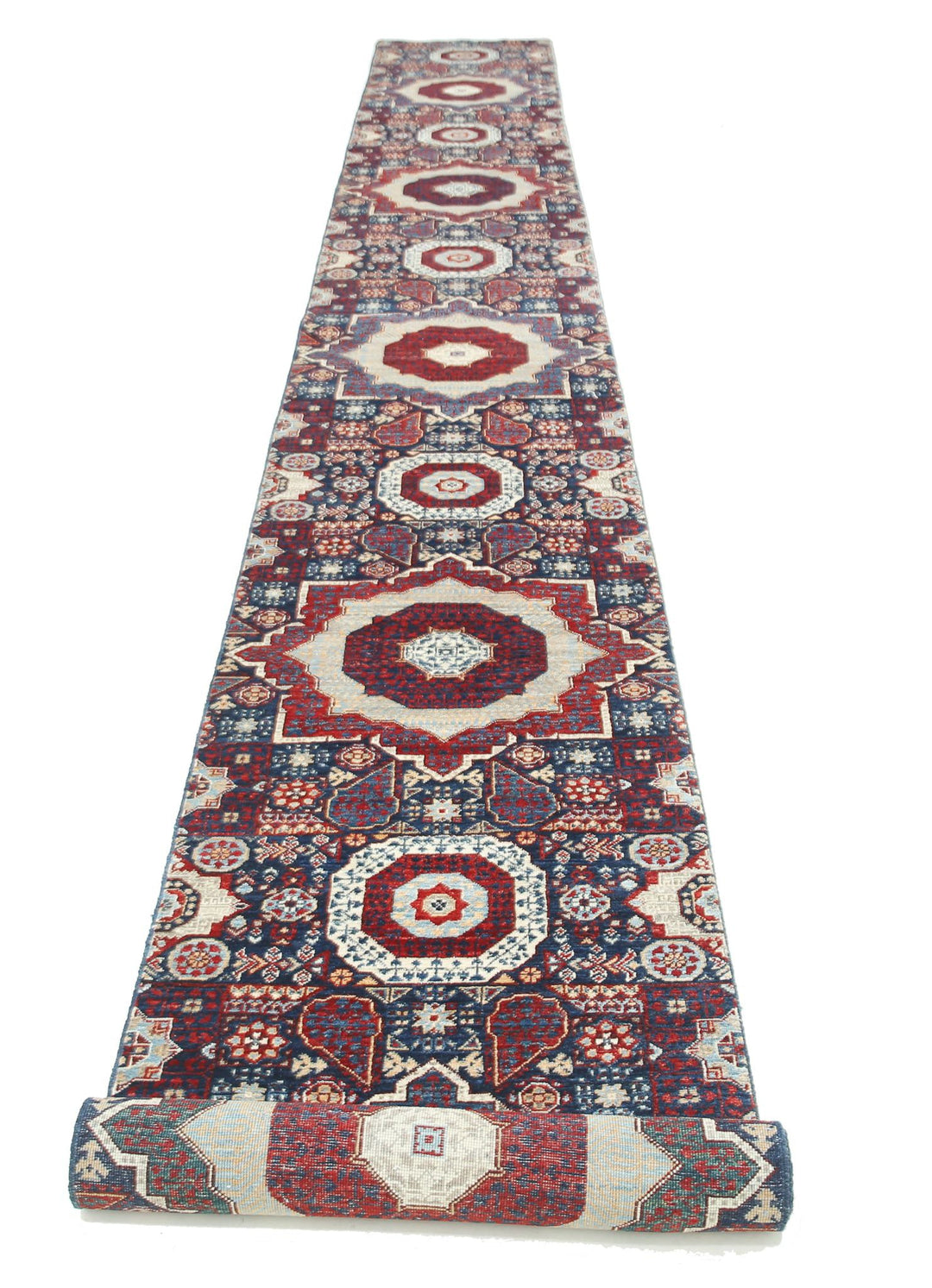 Hand Knotted Mamluk Wool Rug 2' 5" x 22' 4" - No. AT46488