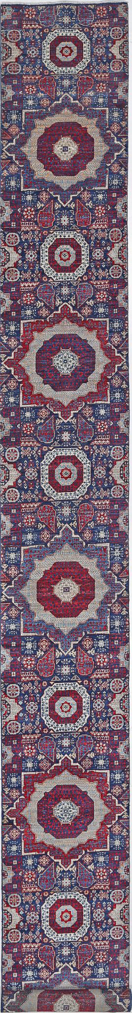 Hand Knotted Mamluk Wool Rug 2' 5" x 22' 4" - No. AT46488