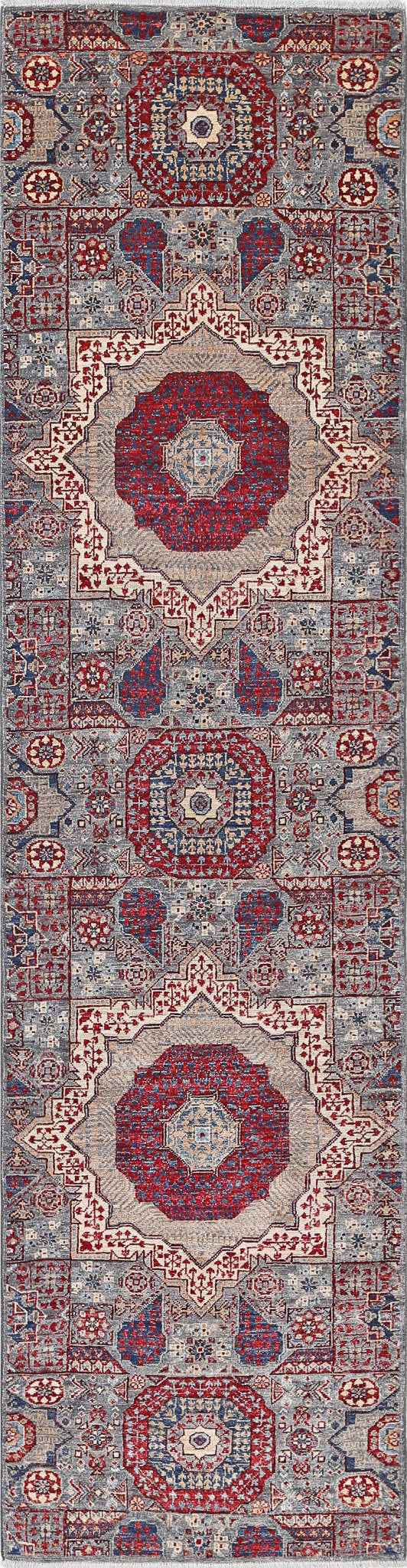 Hand Knotted Mamluk Wool Rug 2' 7" x 10' 4" - No. AT37499