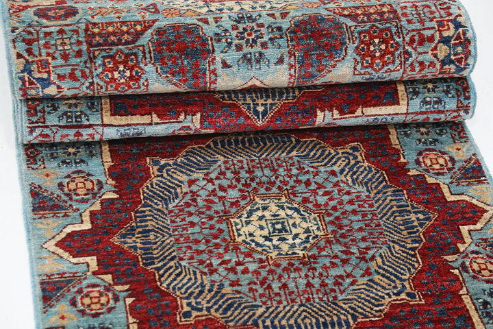 Hand Knotted Mamluk Wool Rug 2' 5" x 13' 6" - No. AT77438