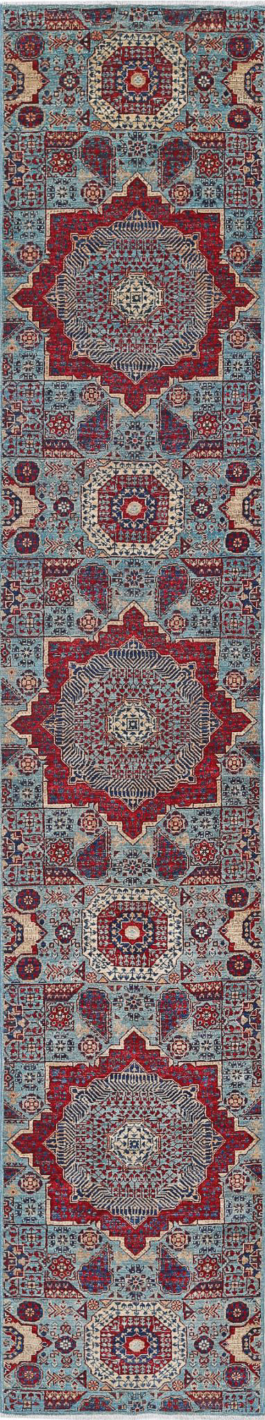 Hand Knotted Mamluk Wool Rug 2' 5" x 13' 6" - No. AT77438