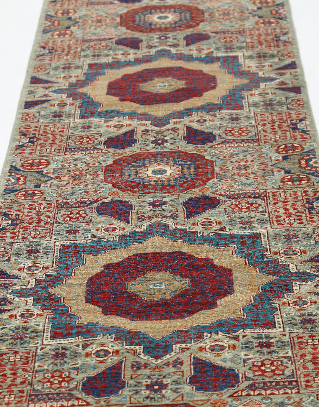 Hand Knotted Mamluk Wool Rug 2' 5" x 14' 6" - No. AT67848