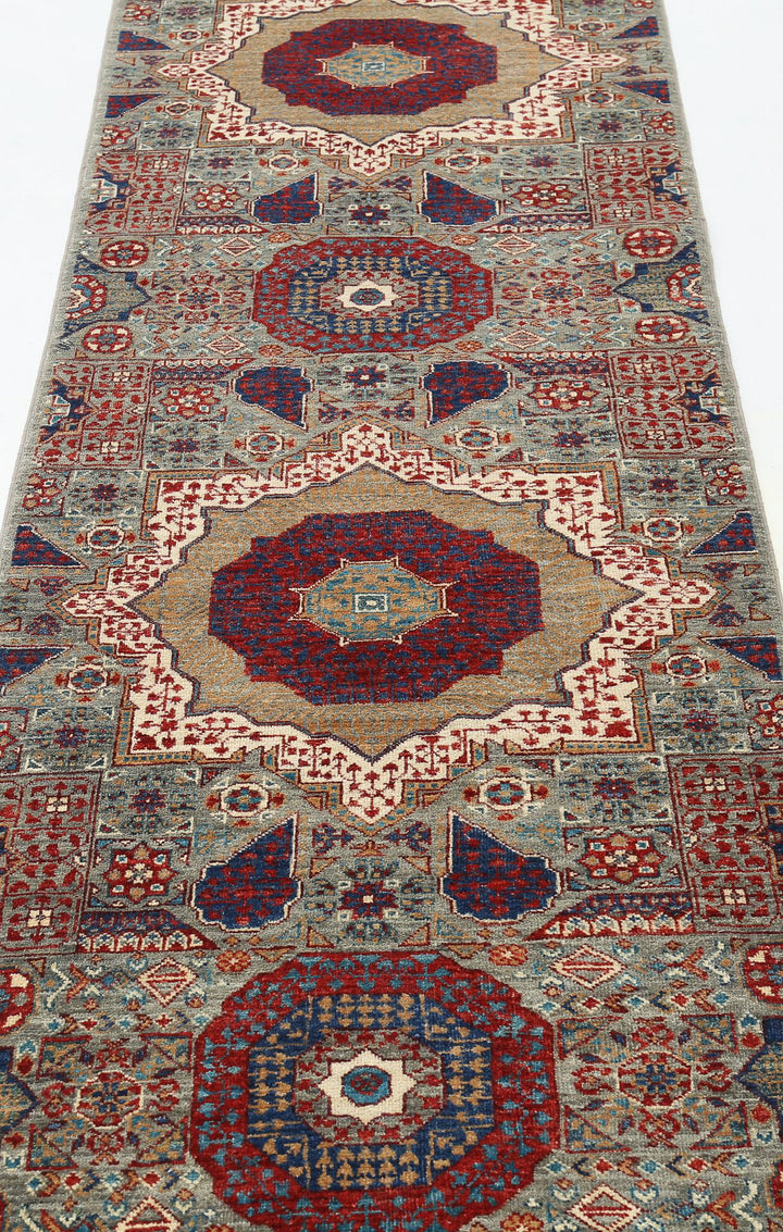 Hand Knotted Mamluk Wool Rug 2' 7" x 14' 7" - No. AT67143