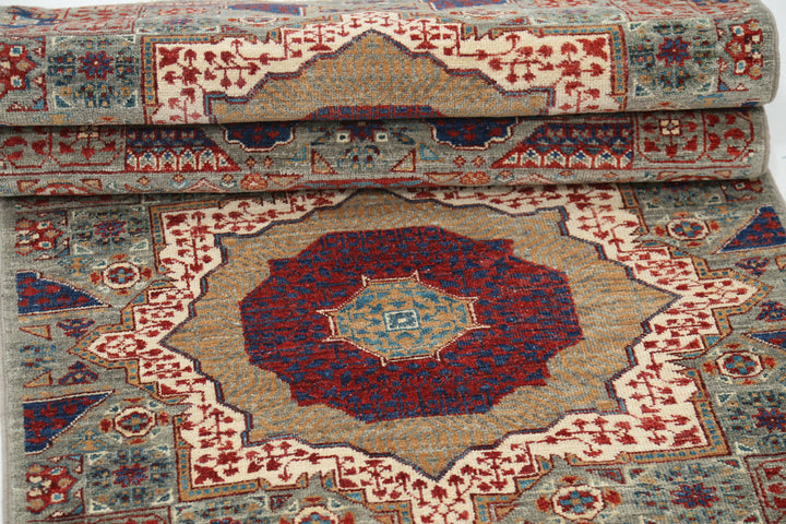 Hand Knotted Mamluk Wool Rug 2' 7" x 14' 7" - No. AT67143