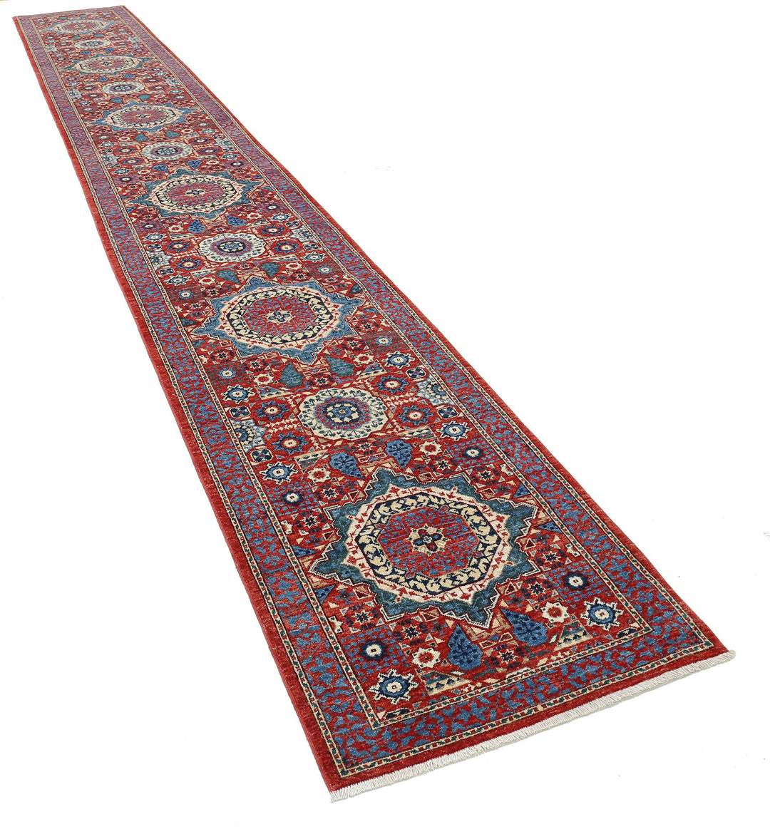 Hand Knotted Mamluk Wool Rug 2' 9" x 19' 5" - No. AT58228