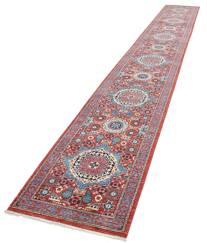 Hand Knotted Mamluk Wool Rug 2' 9" x 19' 5" - No. AT58228