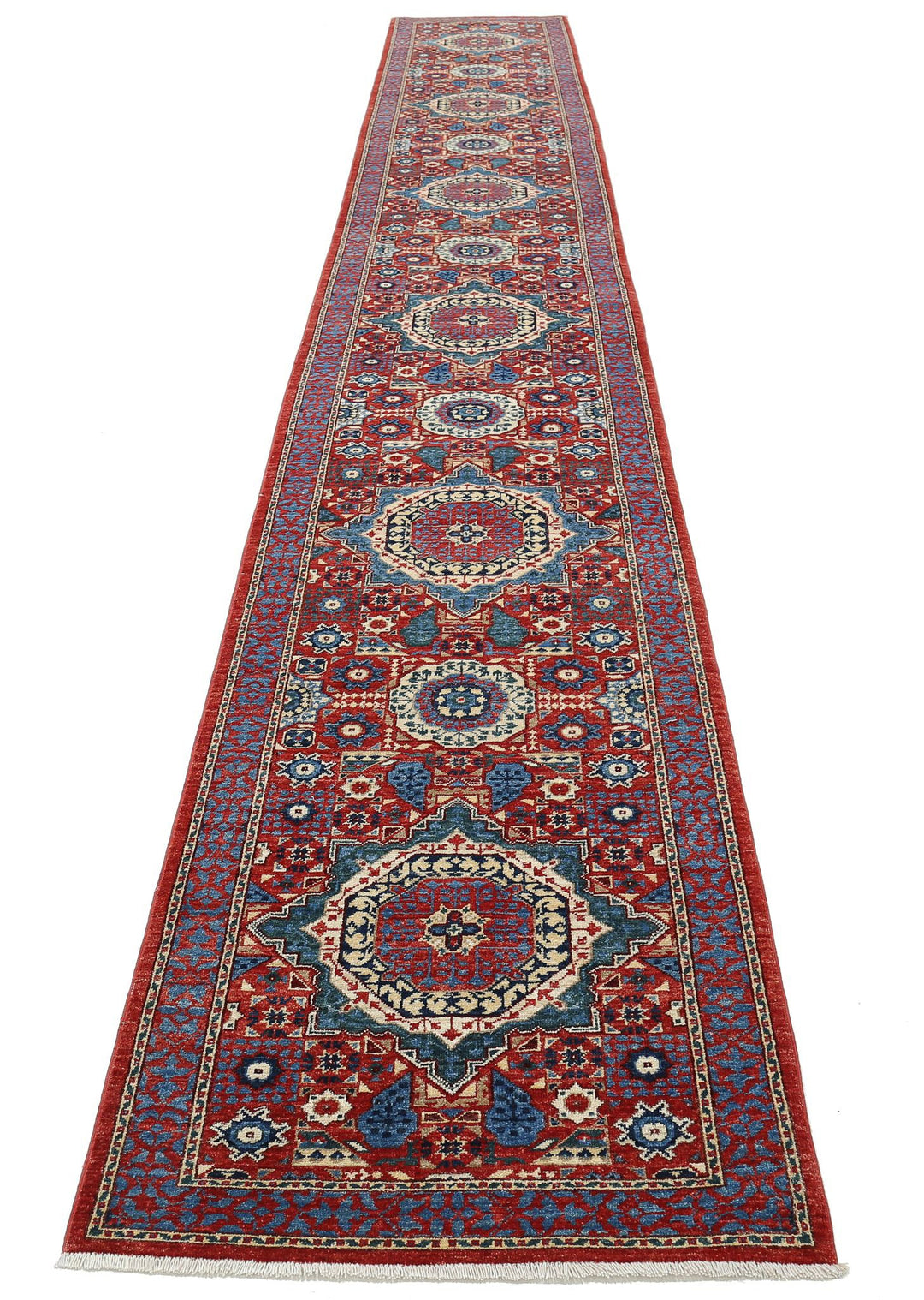Hand Knotted Mamluk Wool Rug 2' 9" x 19' 5" - No. AT58228