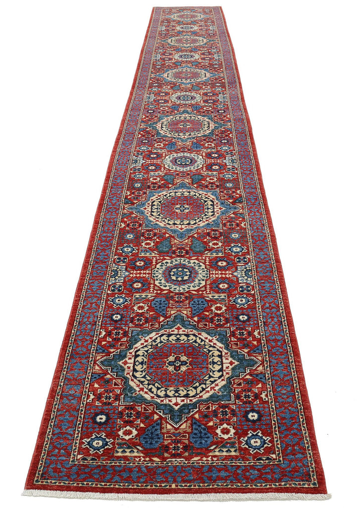Hand Knotted Mamluk Wool Rug 2' 9" x 19' 5" - No. AT58228