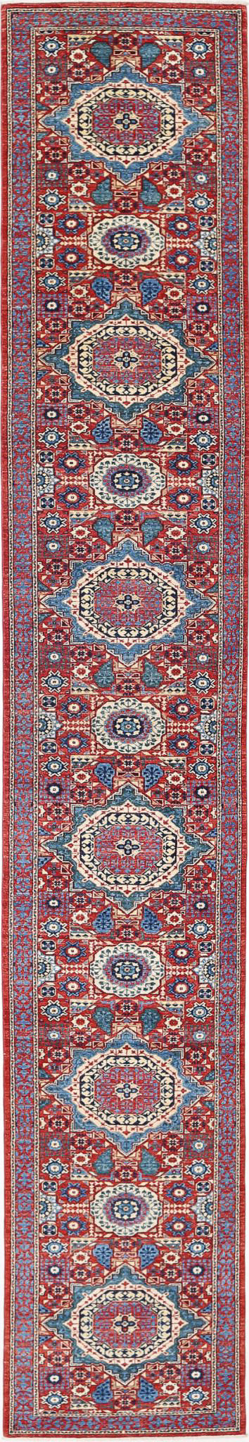 Hand Knotted Mamluk Wool Rug 2' 9" x 19' 5" - No. AT58228