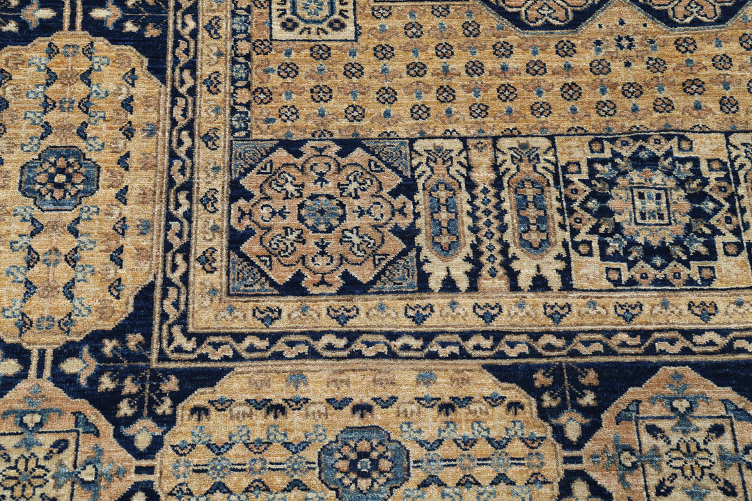 Hand Knotted Mamluk Wool Rug 6' 7" x 9' 3" - No. AT34299