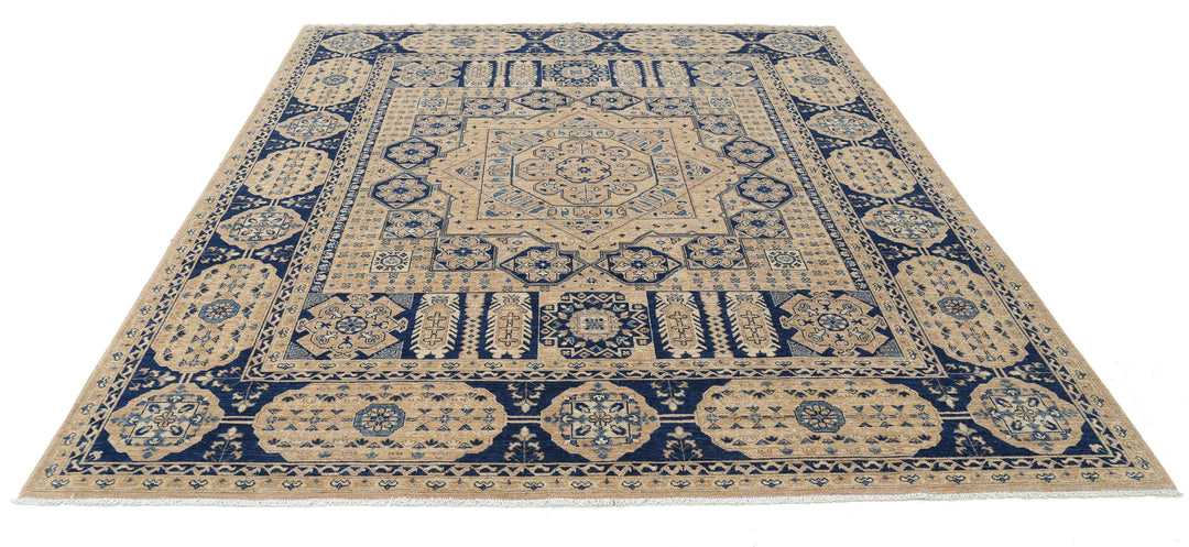 Hand Knotted Mamluk Wool Rug 8' 2" x 9' 7" - No. AT69048