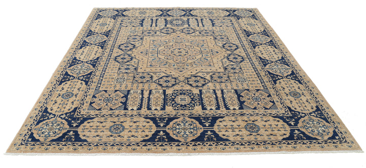 Hand Knotted Mamluk Wool Rug 8' 2" x 9' 7" - No. AT69048