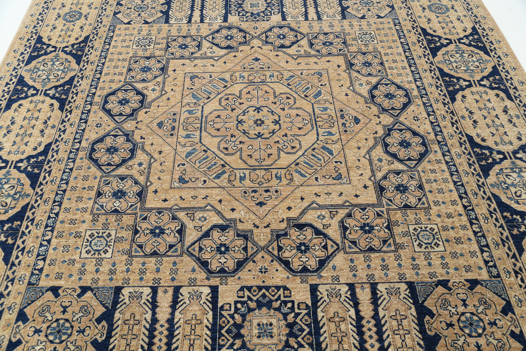 Hand Knotted Mamluk Wool Rug 8' 2" x 9' 7" - No. AT69048