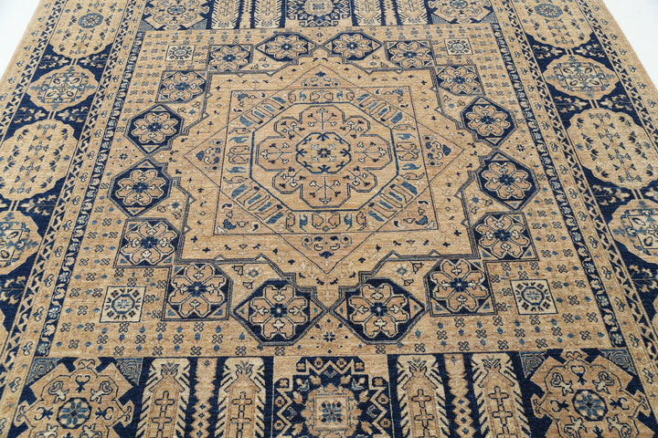 Hand Knotted Mamluk Wool Rug 8' 2" x 9' 7" - No. AT69048