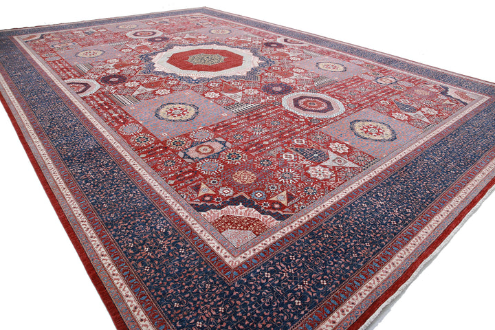 Hand Knotted Mamluk Wool Rug 16' 5" x 24' 5" - No. AT44212