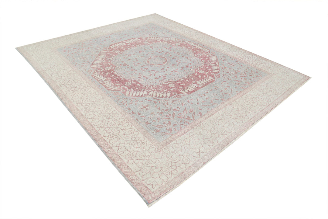 Hand Knotted Fine Mamluk Wool Rug 7' 11" x 9' 4" - No. AT88992