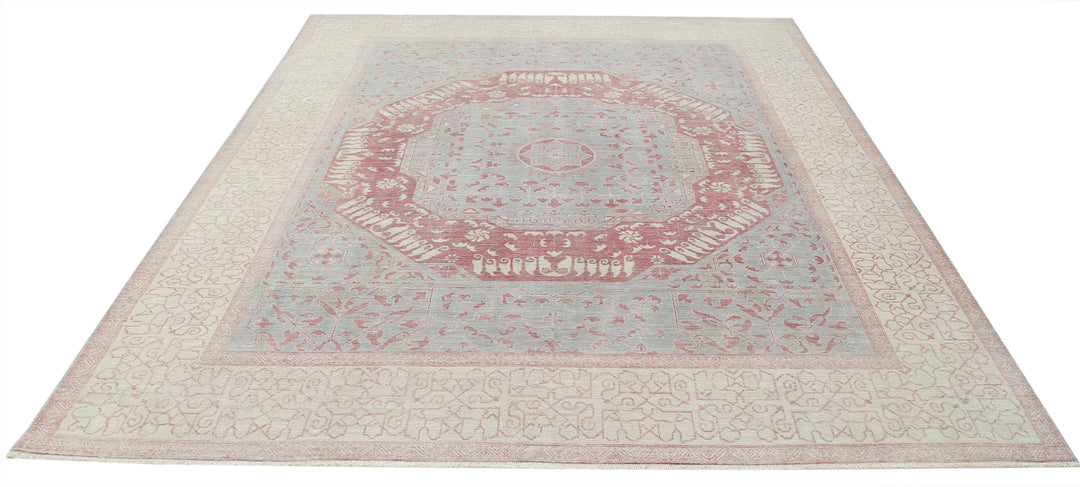 Hand Knotted Fine Mamluk Wool Rug 7' 11" x 9' 4" - No. AT88992