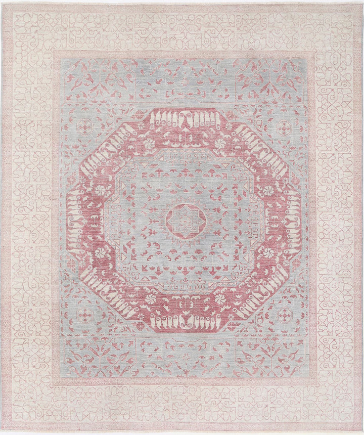 Hand Knotted Fine Mamluk Wool Rug 7' 11" x 9' 4" - No. AT88992