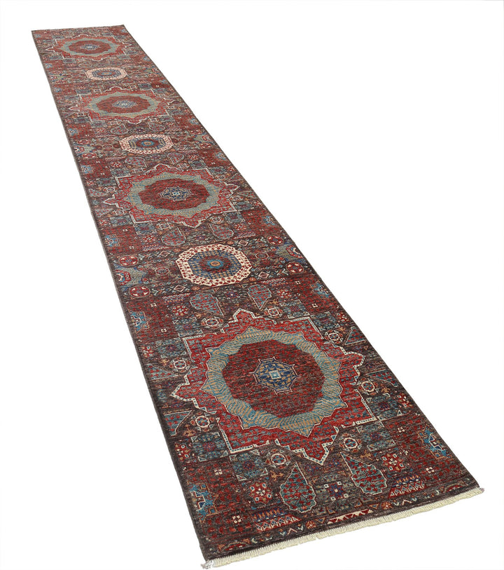 Hand Knotted Mamluk Wool Rug 2' 5" x 14' 6" - No. AT76110
