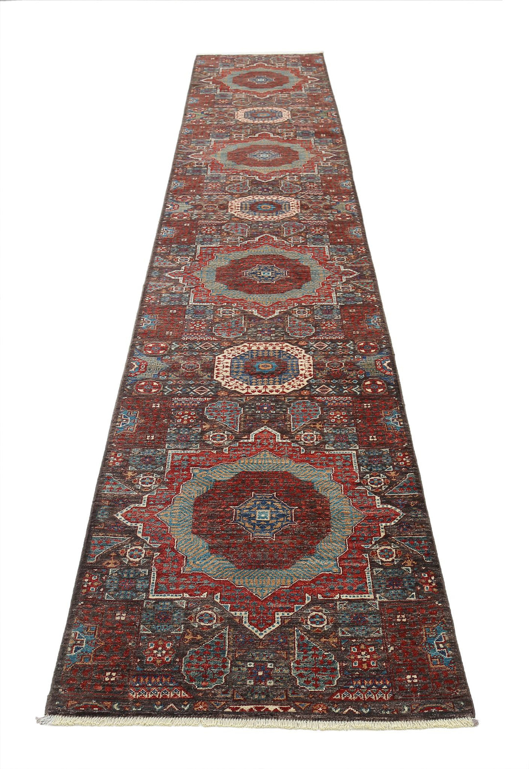 Hand Knotted Mamluk Wool Rug 2' 5" x 14' 6" - No. AT76110