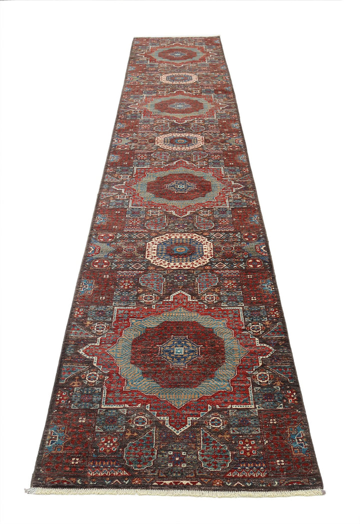 Hand Knotted Mamluk Wool Rug 2' 5" x 14' 6" - No. AT76110