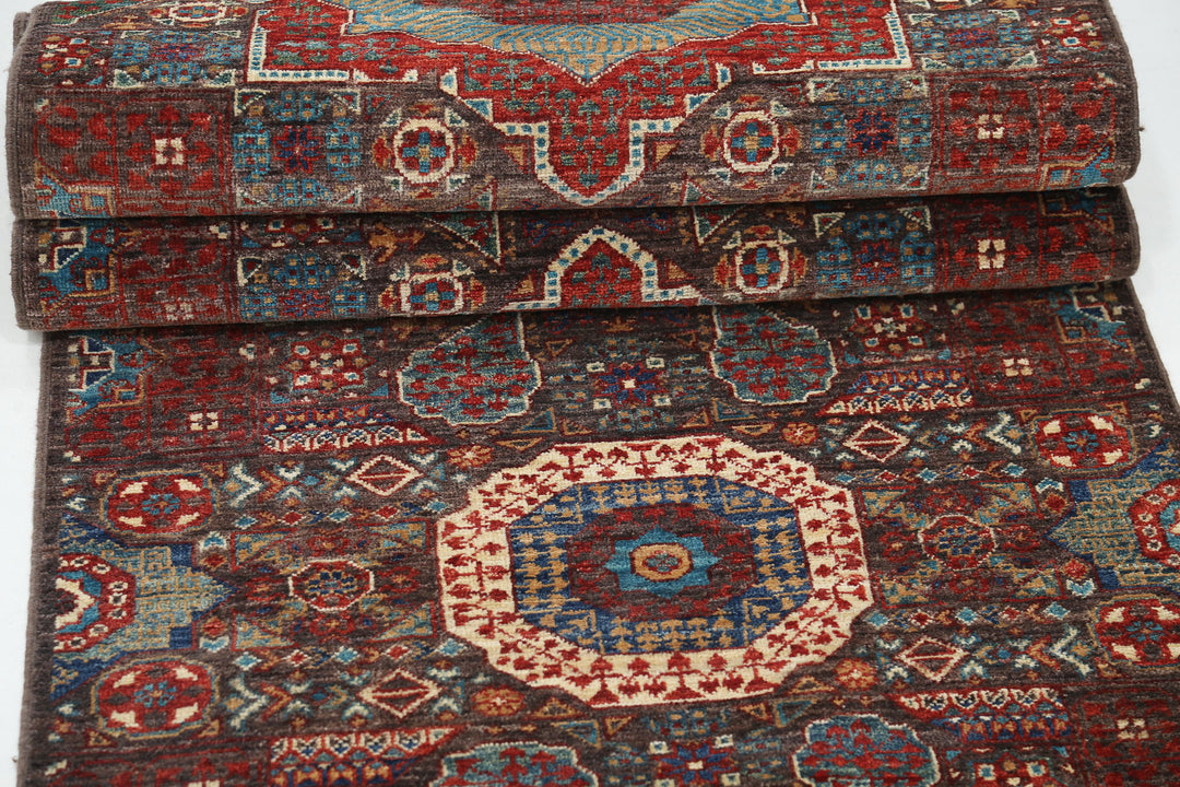 Hand Knotted Mamluk Wool Rug 2' 5" x 14' 6" - No. AT76110