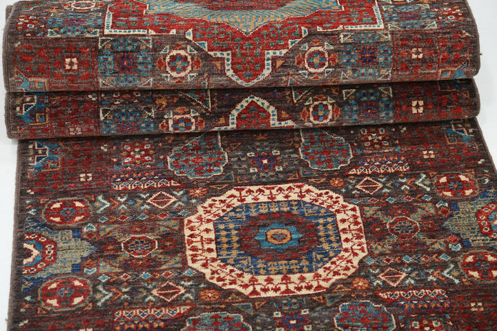Hand Knotted Mamluk Wool Rug 2' 5" x 14' 6" - No. AT76110